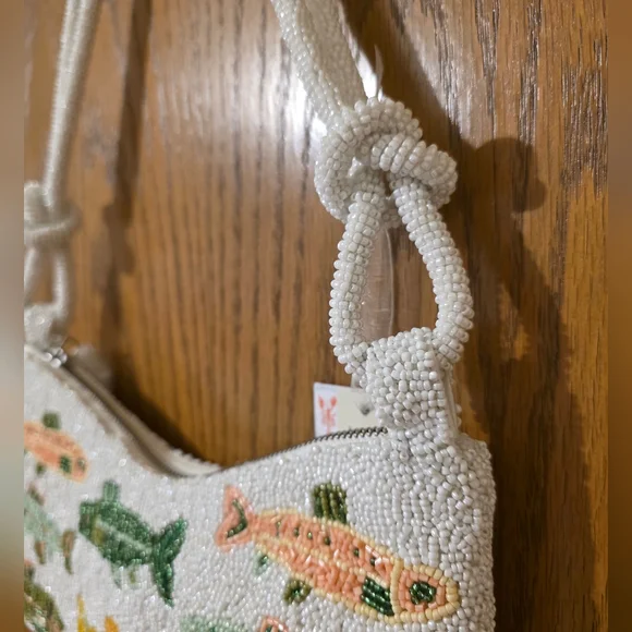 NEWLY RELEASED MADE IN INDIA BEADED WOMEN'S SHOULDER BAG " "FISH THEME" - Picture 10 of 16